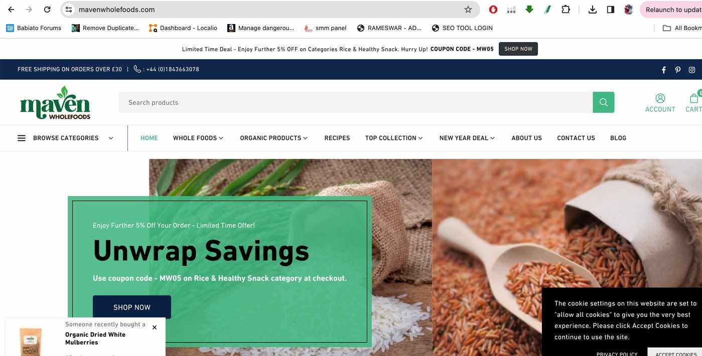 UK D2C storefront